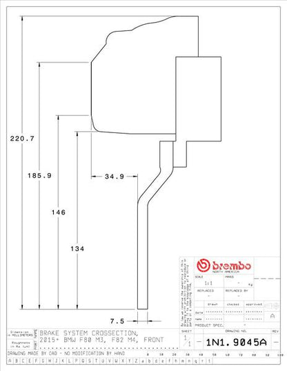 brembo GT-KIT BMW M2 F87 2015〜 1N1.9045A/1N2.9045A