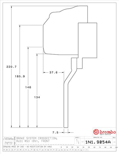 brembo GT-KIT AUDI RS3(B5) 2015〜 1N1.9054A/1N2.9054A
