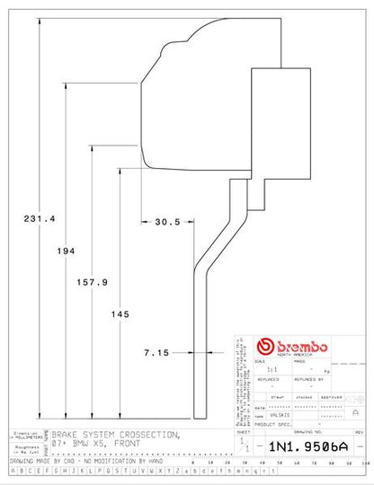 brembo GT-KIT BMW X5 E70 2007〜2012 1N1.9506A/1N2.9506A