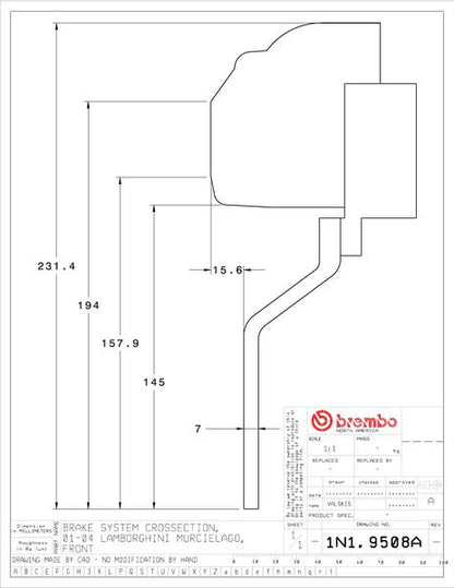 brembo GT-KIT LAMBORGHINI ムルシエラゴ 2001〜2004 1N1.9508A/1N2.9508A