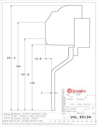 brembo GT-KIT トヨタ ランドクルーザー 200系 2008〜2014 1N1.9512A/1N2.9512A