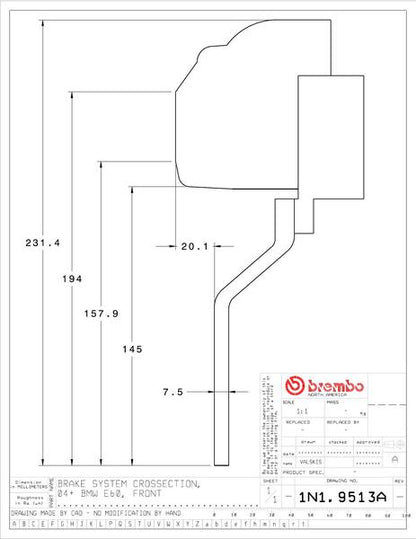 brembo GT-KIT BMW 6シリーズ E63/E64 2004〜2011 1N1.9513A/1N2.9513A
