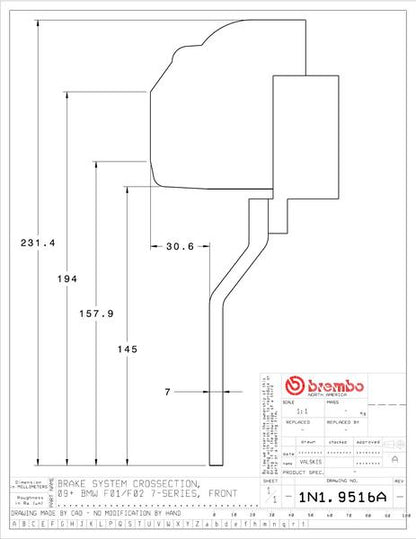 brembo GT-KIT BMW F07 2010〜 1N1.9516A/1N2.9516A