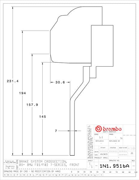 brembo GT-KIT BMW F10/F11 2011〜2016 1N1.9516A/1N2.9516A