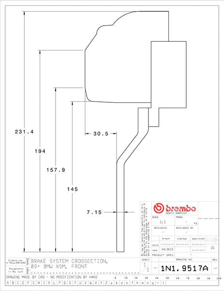 brembo GT-KIT BMW X5M E70 2009〜2012 1N1.9517A/1N2.9517A