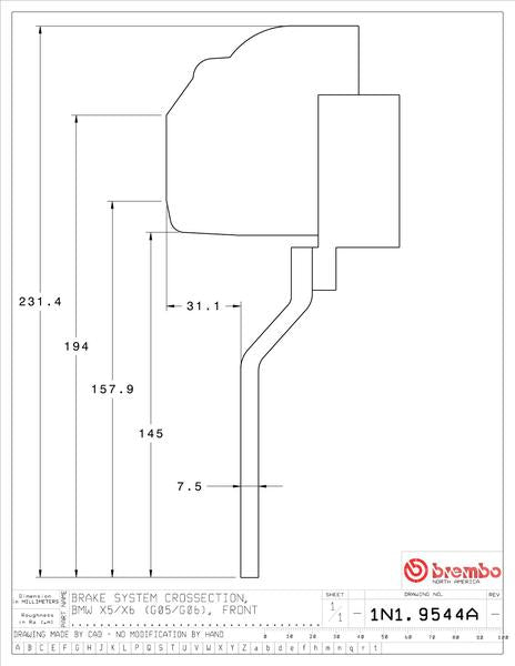 brembo GT-KIT BMW X5 G05 2019〜 1N1.9544A/1N2.9544A