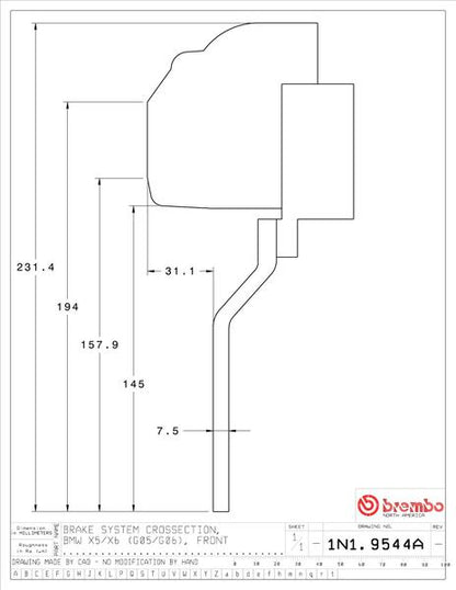 brembo GT-KIT BMW X5 G05 2019〜 1N1.9544A/1N2.9544A