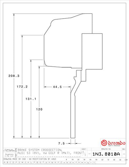 brembo GT-KIT VOLKSWAGEN ゴルフVIII 2022〜 1N3.8010A