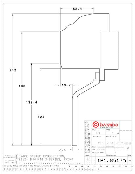 brembo GT-KIT BMW F30 2012〜2017 1P1.8517A