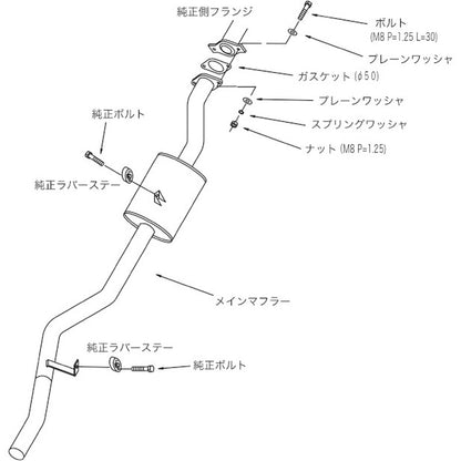 HKS LEGAL ジムニー JA11V 90/03-95/10 【3301-SS003】 マフラー LEGAL エッチケーエス リーガル