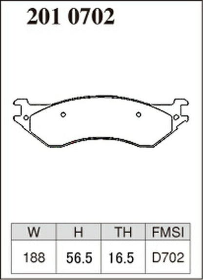 DIXCEL ブレーキパッド Xタイプ FORD エクスペディション 1FMLU18 1997〜2002/03 フロント左右セット 2010702