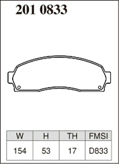 DIXCEL ブレーキパッド Pタイプ FORD エクスプローラー 1FMEU74/1FMWU74 2001〜2005 フロント左右セット 2010833