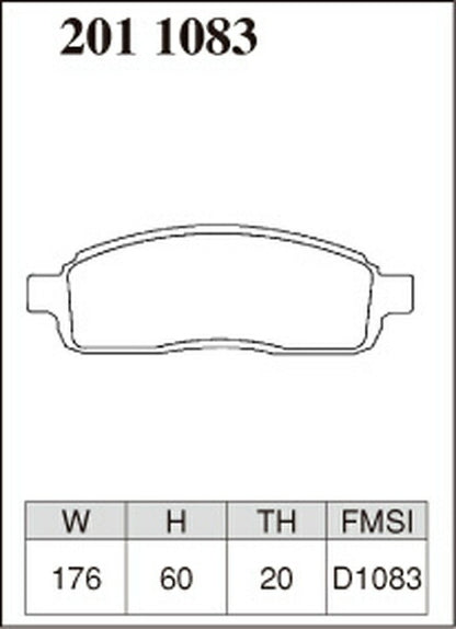 DIXCEL ブレーキパッド Xタイプ FORD F-150 2005〜2008 フロント左右セット 2011083