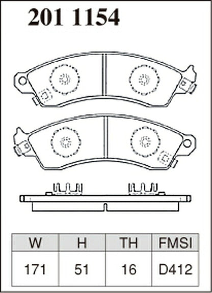 DIXCEL ブレーキパッド Xタイプ FORD マスタング 1FAV2P47 1994〜1999 フロント左右セット 2011154