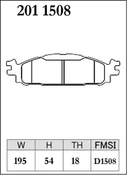 DIXCEL ブレーキパッド Mタイプ FORD エクスプローラー 1FMHK9 2011〜2012 フロント左右セット 2011508