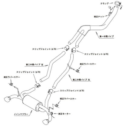 HKS Super Turbo Muffler GRスープラ DB22 19/05-22/09 【31029-AT005】 マフラー Super Turbo Muffler エッチケーエス スーパーターボマフラー