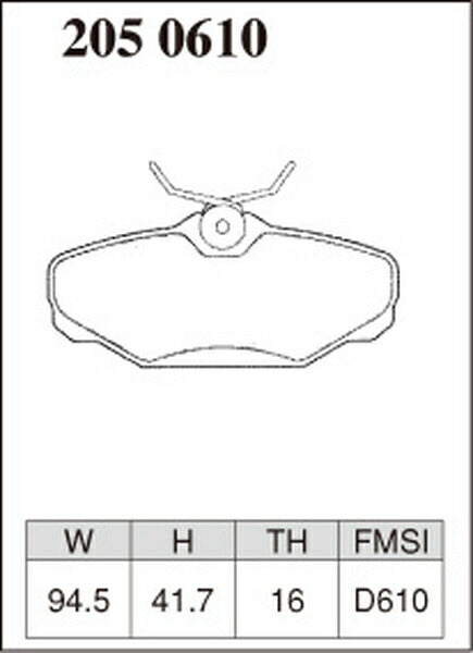 DIXCEL ブレーキパッド Pタイプ FORD トーラス FA5U2/TS382/FA542 1993 リア左右セット 2050610