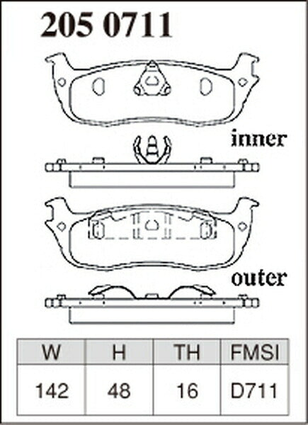 DIXCEL ブレーキパッド Zタイプ FORD F-150 1999〜2004 リア左右セット 2050711