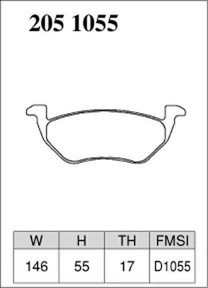 DIXCEL ブレーキパッド Zタイプ FORD エスケープ LFAL3/LFAL3F/LFAL3P/LFAAJ 2010/07〜 リア左右セット 2051055