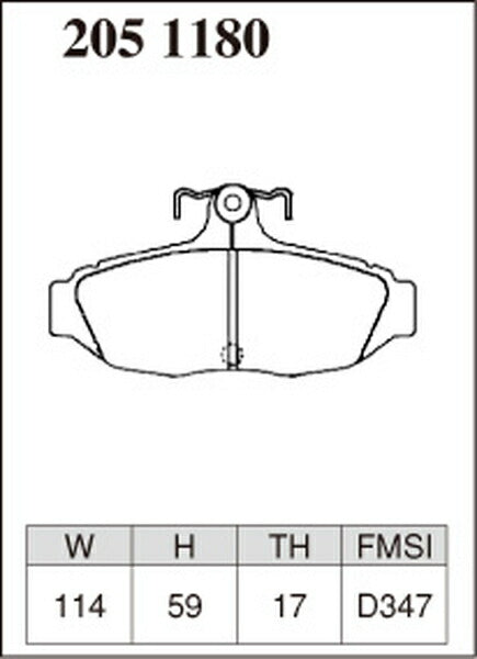 DIXCEL ブレーキパッド Mタイプ FORD トーラス FA5U1/TS301/TS381/FA541 1988〜1992 リア左右セット 2051180