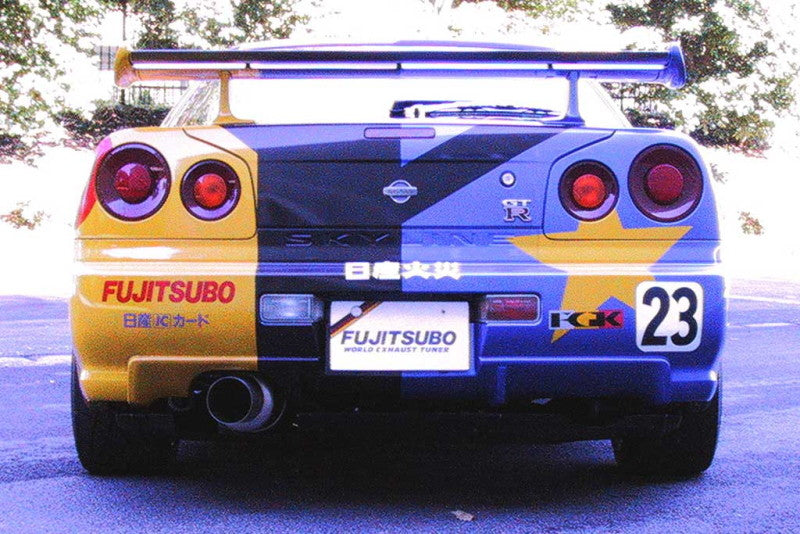 FUJITSUBO legalis Super Ti（砲弾タイプ） ＋BGテールオプション スカイラインGT-R GF-BNR34 H11.1〜H14.8（1999.1〜2002.8） 【480-15097×1＋BG-OP×1】 マフラー フジツボ レガリス スーパーTi＋BGテールOP