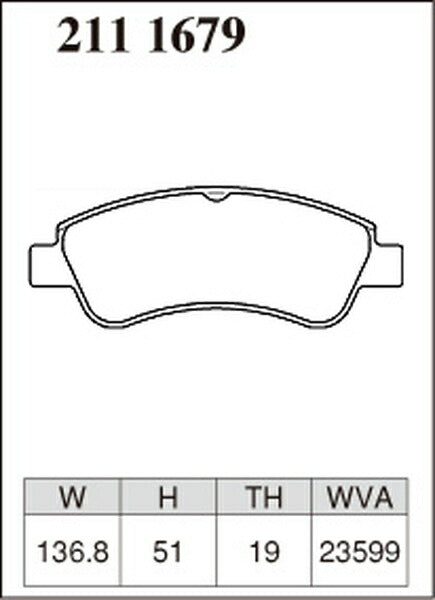 DIXCEL ブレーキパッド Mタイプ CITROEN DS3 A5CHM01 2010/05〜2015/10 フロント左右セット 2111679