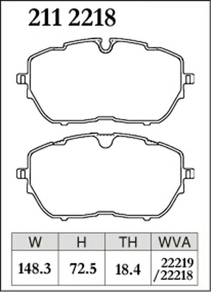 DIXCEL ブレーキパッド Xタイプ PEUGEOT 308 SW T9WAH01 2016/07〜 フロント左右セット 2112218