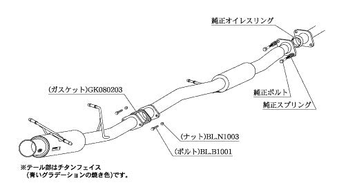 柿本改 Regu.06 & R インプレッサ TA-GDA A B型 2000/8〜2002/11 【B21308】 マフラー カキモト カキモト レグ06 & R