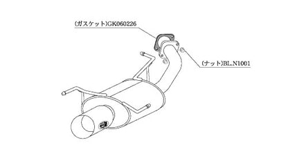 柿本改 Kakimoto.R スイフト DBA-ZC11S 2004/11〜2007/5 【SS311】 マフラー カキモト カキモト カキモトR
