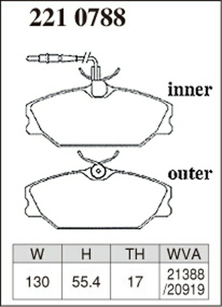 DIXCEL ブレーキパッド Zタイプ RENAULT ラグナ 56Z7X 1998/01〜2001 フロント左右セット 2210788