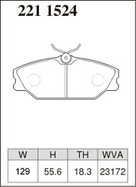 DIXCEL ブレーキパッド Zタイプ RENAULT メガーヌ(カブリオレ) AK4ME 1999/10〜2003/09 フロント左右セット 2211524