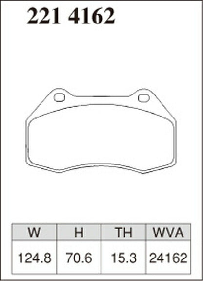 DIXCEL ブレーキパッド ESタイプ RENAULT アルピーヌ A110 DFM5P 2019/11〜 フロント左右セット 2214162
