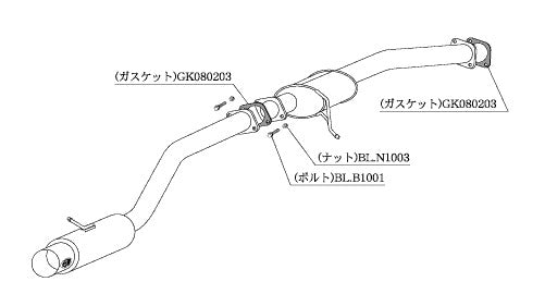 柿本改 HYPER FULLMEGA N1+ Rev. ソアラ E-JZZ30 '96 8_M C前 1991/5〜1996/8 【T31306】 マフラー カキモト カキモト ハイパーフルメガN1プラス レブ
