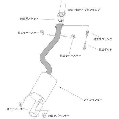 HKS LEGAL アルテッツァ SXE10 98/10-05/08 【3302-ST059】 マフラー LEGAL エッチケーエス リーガル