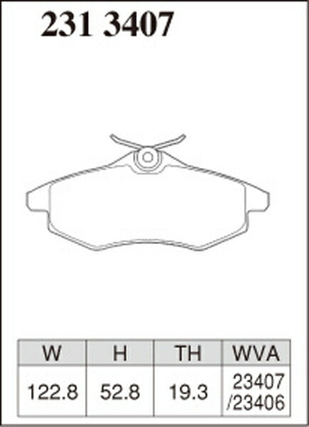 DIXCEL ブレーキパッド Xタイプ CITROEN C3 A8KFV 2002/09〜2006/02 フロント左右セット 2313407