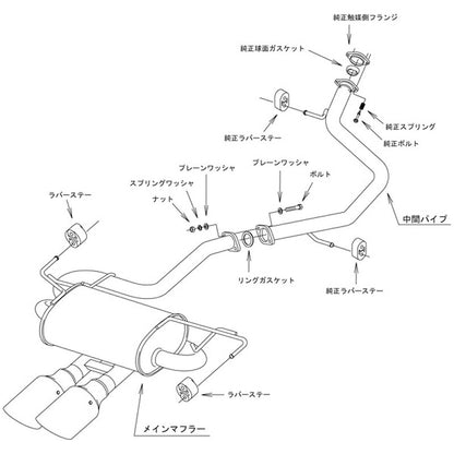 HKS LEGAMAX Sports カローラスポーツ ZWE219H 22/10- 【32018-AT061】 マフラー LEGAMAX Sports エッチケーエス リーガマックススポーツ