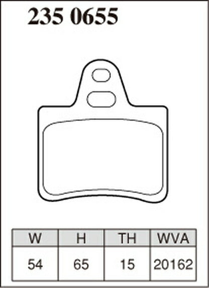 DIXCEL ブレーキパッド Zタイプ CITROEN エグザンティア X2RF 1998/11〜2001/12 リア左右セット 2350655