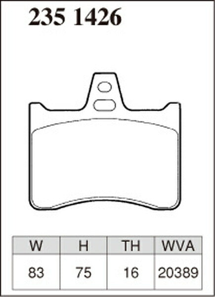 DIXCEL ブレーキパッド Mタイプ CITROEN XM Y3SFW 1992/11〜1993/12 リア左右セット 2351426