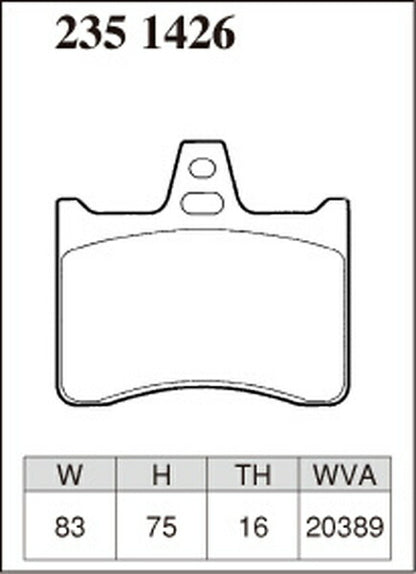 DIXCEL ブレーキパッド Mタイプ CITROEN XM Y3SFW 1992/11〜1993/12 リア左右セット 2351426