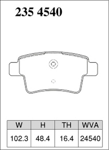 DIXCEL ブレーキパッド ESタイプ CITROEN C4 ピカソ B58RFJ/B58RFJP/B585FTP/B585FXP/B585F04P/B585F02P 2007/05〜2014/10 リア左右セット 2354540