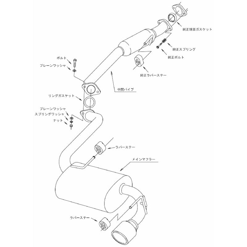 HKS Super Turbo Muffler ジムニー JB23W 98/10-18/06 【31029-AS002】 マフラー Super Turbo Muffler エッチケーエス スーパーターボマフラー