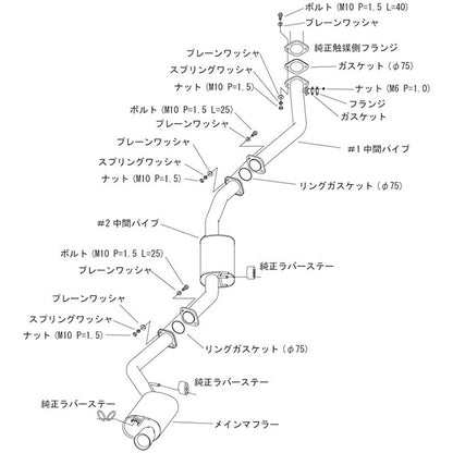 HKS Super Turbo Muffler クレスタ JZX100 96/09-98/07 【31029-AT001】 マフラー Super Turbo Muffler エッチケーエス スーパーターボマフラー