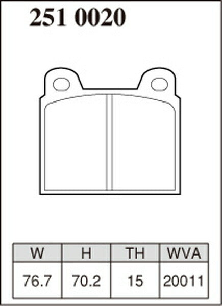 DIXCEL ブレーキパッド Pタイプ PORSCHE 911(930) 911660/9113 1976〜1983 フロント左右セット 2510020