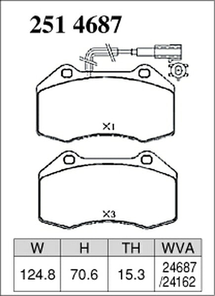 DIXCEL ブレーキパッド ESタイプ ABARTH グランデプント 199143 2009/02〜2010/10 フロント左右セット 2514687
