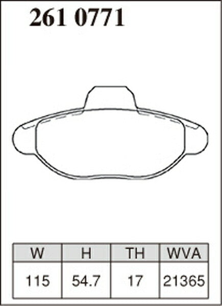 DIXCEL ブレーキパッド Mタイプ FIAT プント 176AR2/176AR5 1993〜1997 フロント左右セット 2610771