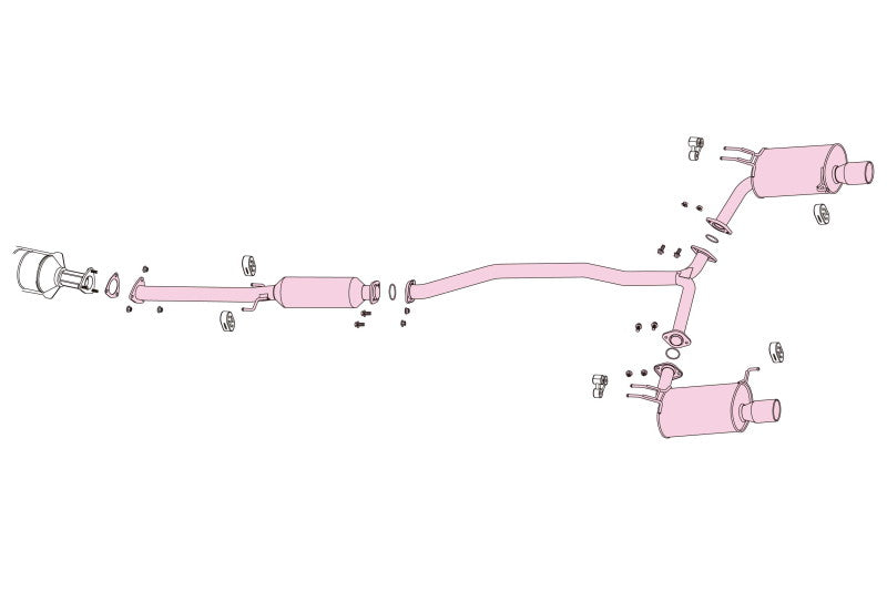 FUJITSUBO legalis Legalis R ＋BGテールオプション左右 アコードツアラー DBA-CW2 H20.12〜H22.3（2008.12〜2010.3） 【760-54141×1＋BG-OP2×1】 マフラー フジツボ レガリスR＋BGテールOP左右