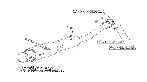 柿本改 Regu.06 & R フォレスター TA-SG9 2004/02〜2007/12 【B21310】 マフラー カキモト カキモト レグ06 & R