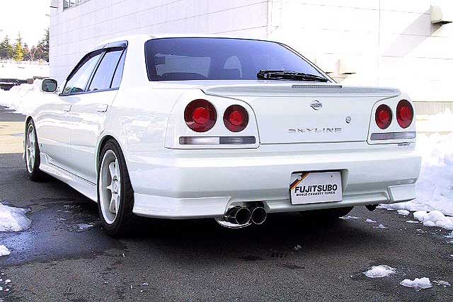 FUJITSUBO legalis Legalis R ＋BGテールオプション スカイライン GF-ER34 H10.5〜H13.6（1998.5〜2001.6） 【770-15086×1＋BG-OP×1】 マフラー フジツボ レガリスR＋BGテールOP