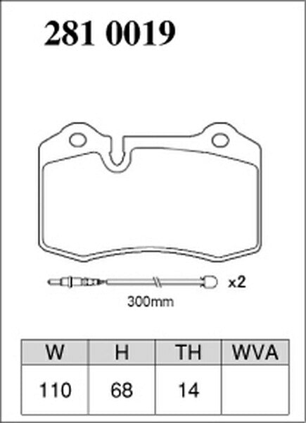 DIXCEL ブレーキパッド Zタイプ FERRARI F360 F360/F360S 1999〜2004 フロント左右セット 2810019