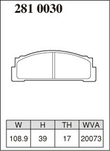 DIXCEL ブレーキパッド Mタイプ FIAT X1/9 1972〜1982 フロント左右セット 2810030